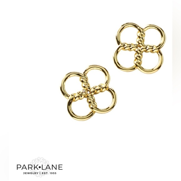 Park Lane Gold Clover Earrings New on Park Lane Card Stock (NOCS) - Picture 2 of 4